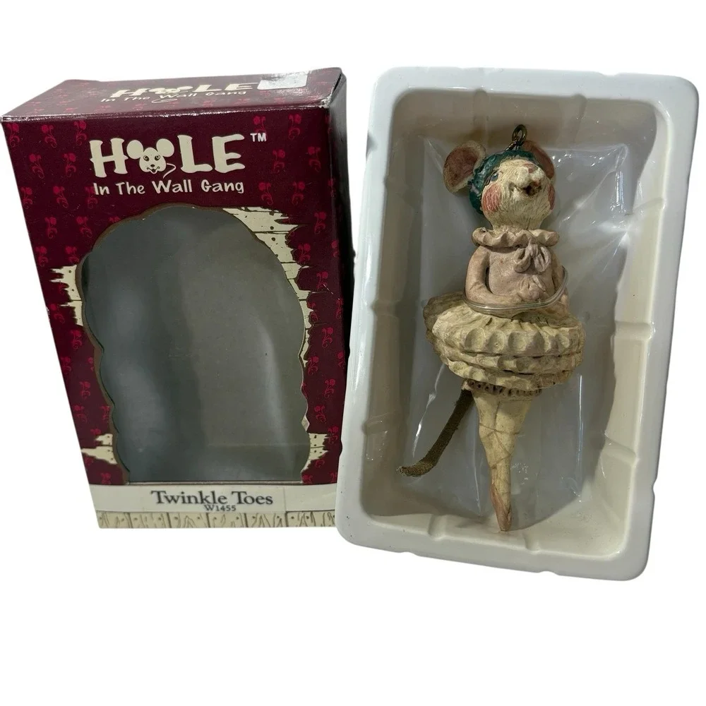 Hole In The Wall Gang Twinkle Toes Ballerina Mouse W1455 With Box Kurt Adler VTG